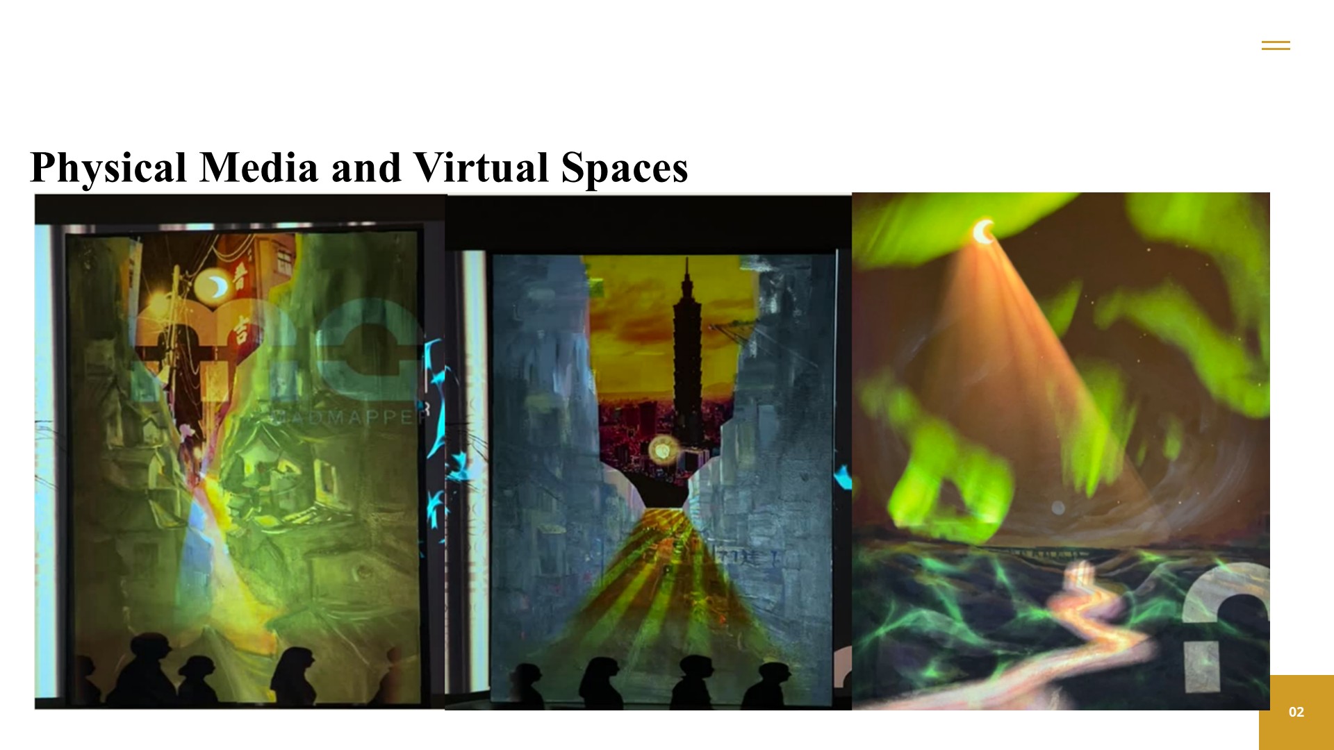 Spatial composition of projected memory layers